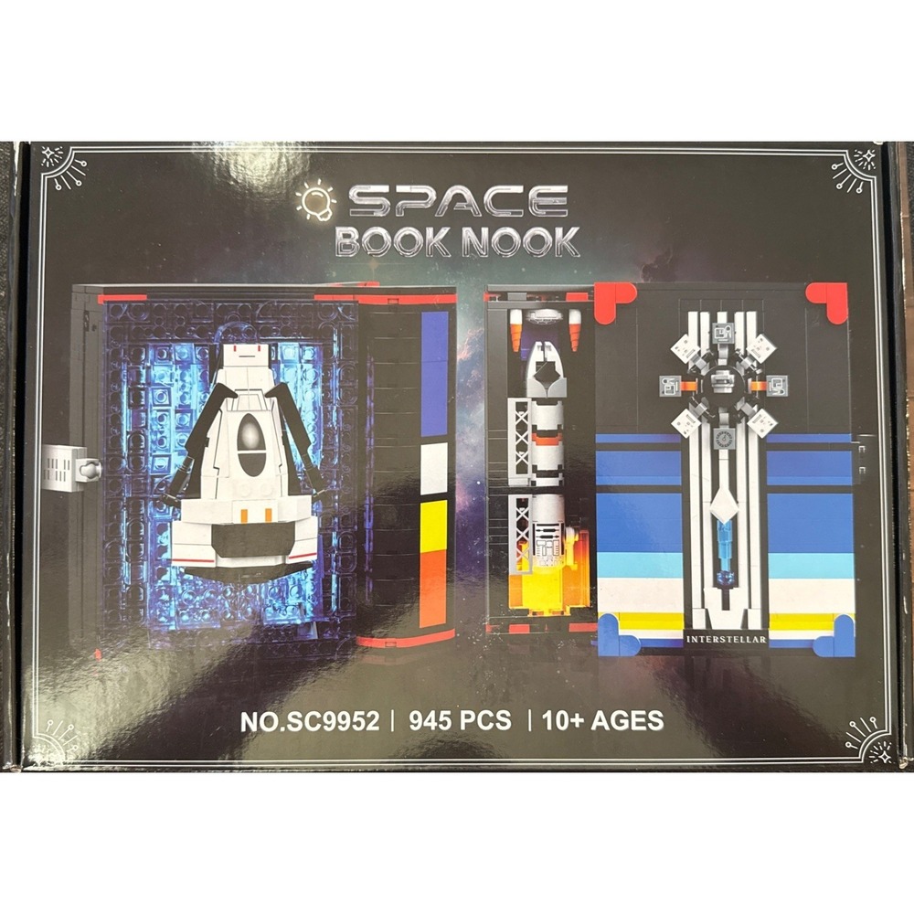 HOGOKIDS 945PCS Magic Space Book Nook Building Set, Building Brick Set